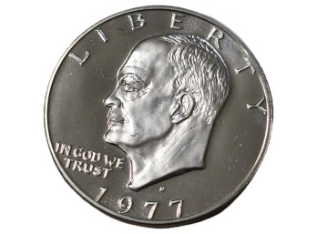 1977-S Eisenhower Clad Proof Dollar