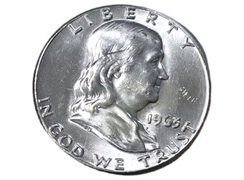 1963 Philadelphia Franklin Silver Half Dollar
