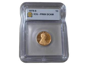 1978-S San Francisco Lincoln Cent ICG PR69 DCAM