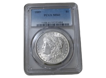 1889 Philadelphia Morgan Silver Dollar PCGS MS61 VAM 31