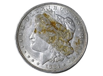 1921 Morgan Silver Dollar Micro D
