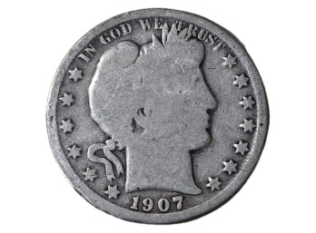 1907-O New Orleans Barber Silver Half Dollar
