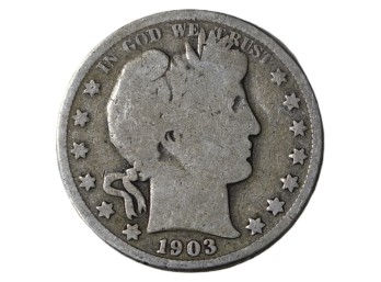 1903 Barber Silver Half Dollar Philadelphia