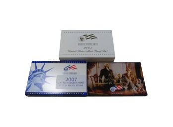 2007 United States Mint Proof Set With 14 Coins