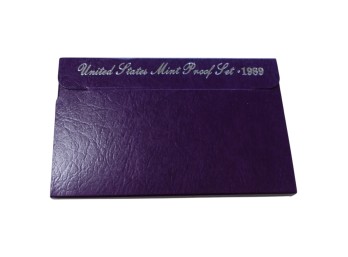 1989 United States Mint Proof Set Purple Box