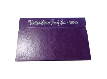 1985 United States Proof Set With Purple Cover