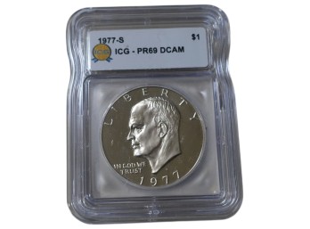 $1 1977 S Eisenhower ICG Proof 69