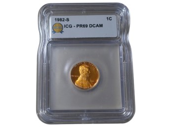 1982-S San Francisco Lincoln Cent ICG PR69 DCAM