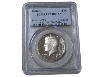 1990 S Kennedy Proof PCGS 69