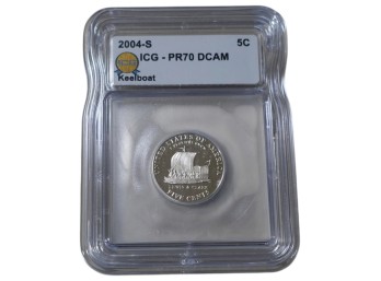 2004-S San Francisco Keelboat Nickel ICG PR70 DCAM