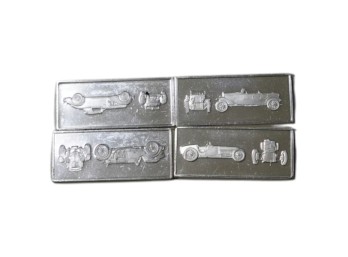 Sterling Silver Classic Car Museum Miniature Collection Set 12 Grams