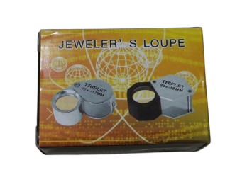 Jeweler's Triplet Loupe 10x-17mm And 20x-18mm Magnifiers