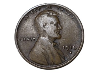 1910-S San Francisco Lincoln Wheat Penny
