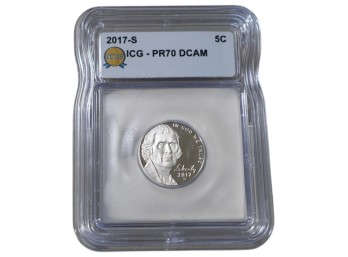 2017-S San Francisco Jefferson Nickel ICG PR70 DCAM