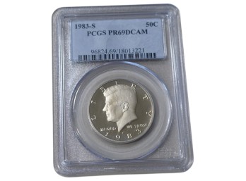 1983-S San Francisco Kennedy Half Dollar Silver PCGS PR69DCAM