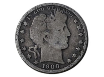 1900-O New Orleans Barber Silver Half Dollar