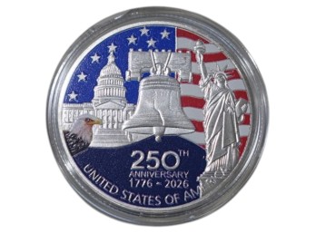 USA 250th Anniversary Commemorative Medal Coin 1776-2026