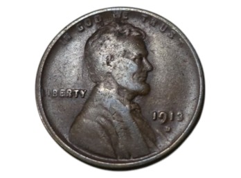 1913-D Denver Lincoln Wheat Penny