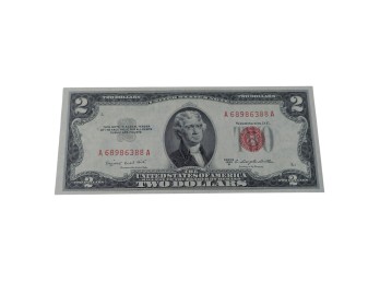 Series 1953 $2 Red Seal United States Note
