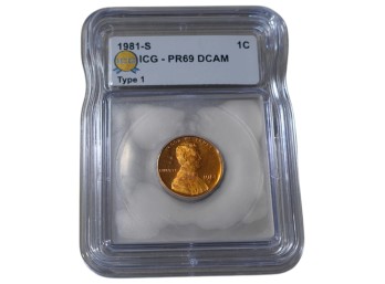 1981-S Lincoln Cent ICG PR69 DCAM