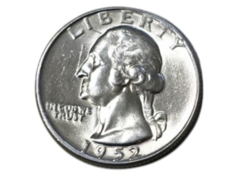1952-D Denver Washington Silver Quarter
