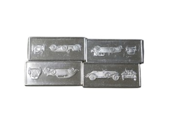 Classic Car Museum Silver Miniature Collection Set Of 4 12 Grams