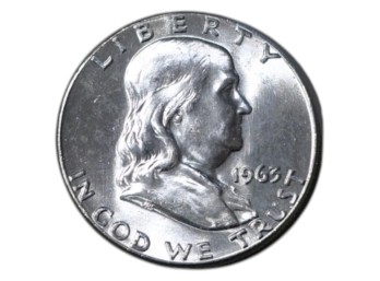 1963 Franklin Silver Half Dollar Philadelphia