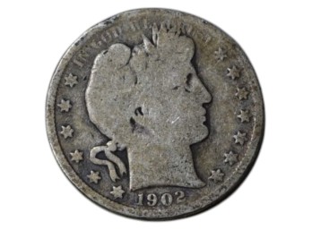 1902 Barber Silver Half Dollar Philadelphia