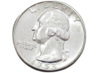 1953 U.S. Washington Silver Quarter Uncirculated