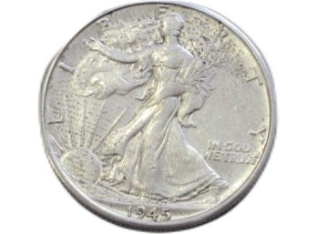 1945-D Walking Liberty Half Dollar Silver
