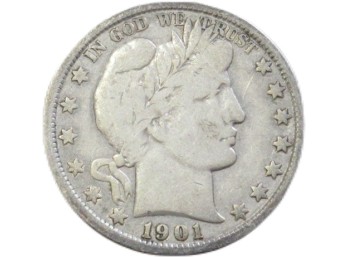 1901 Barber Half Dollar