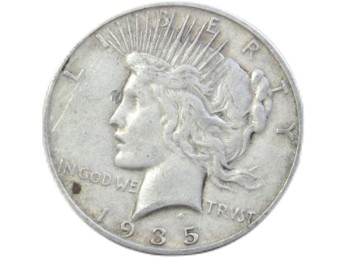 $1 1935-S Peace Dollar Nice Date