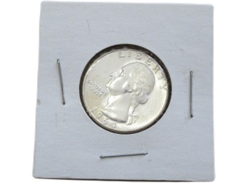 1964 Washington Quarter Silver Gem Uncirculated