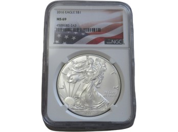 2016 American Silver Eagle $1 NGC MS69