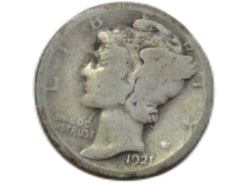 Key Date 1921 Silver Mercury Dime