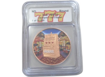 ICG MS70 Jackpot 1 Oz Copper  - Limited Edition 1 Of 10,000