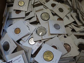 1 Pound Bag Of Foreign Coins Approx. 50 To 60 Coins