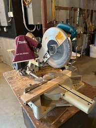 Lot 189- Makita Chop Saw, Craftsman Stand, Many Screw Drivers