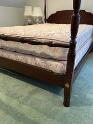 Lot 176- Queen Bed Frame & Mattress