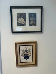 Lot 156- 2 Frames 1 Photographs 1 Coat Of Arms