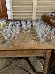 Set If 30 Glasses With Flower Design