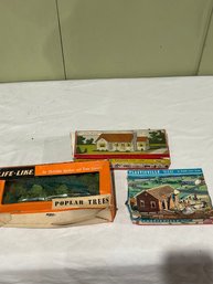 Lot 15 Poplar Trees, Plasticville 1 1/2 Story Rancher 1701 129, Plasticville House Under Construction 1624 100