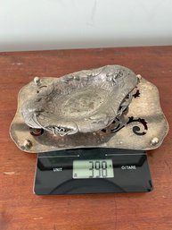 Lot 18-sterling Silver Hot Plate And Dish 398 Grams