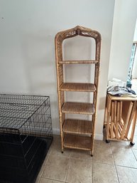 Lot 67-wicker Shelf. 65H, 18 1/2W, 12D