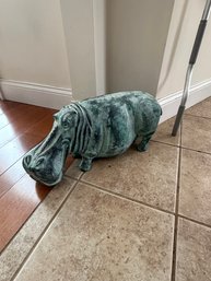 Lot 74- Hippo Statute. Made In India