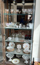 Lot 79- Contents Of Curio Cabinet. Glassware