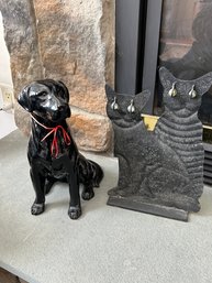 Lot 87-royal Dutton Dog (has Chip) Snd Pier 1 Cat