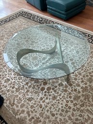 Lot 90- Mid Century Glass Coffee Table 42L, 14H