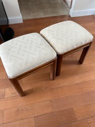 Lot 97-two Ottomans