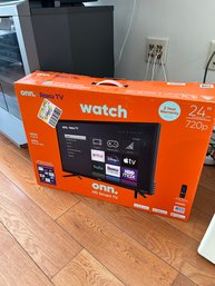 Lot 100- New ONN 24 Inch HD Smart TV